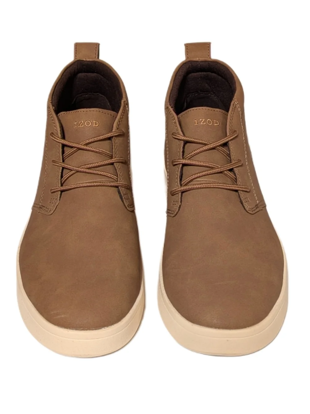 IZOD Palmer Chukka Boots Mens 8M Brown Memory Foam Lace Up Casual Shoes 1815298